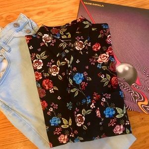 Vintage Urban Floral Button Down